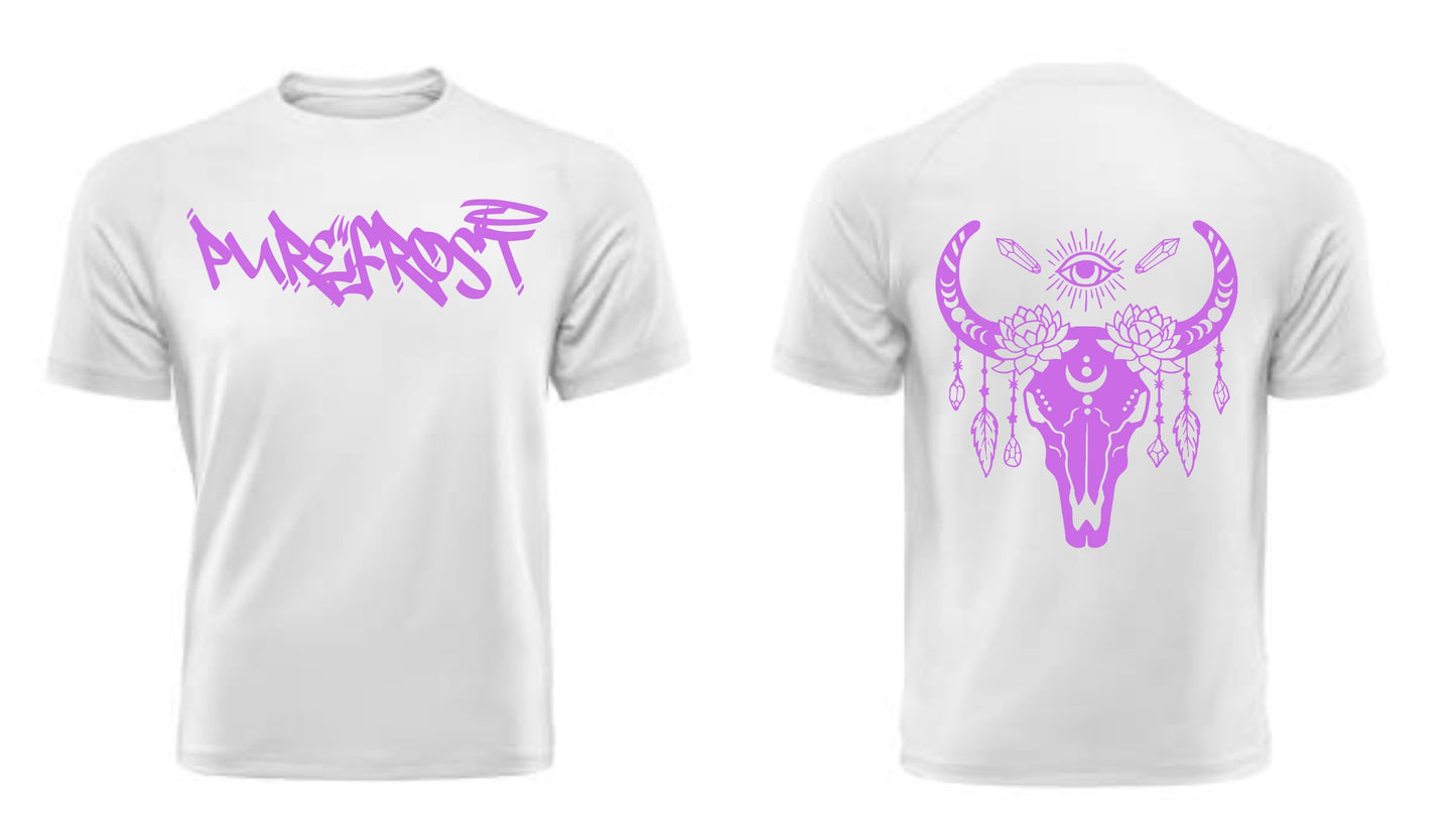"GOAT PUREFROST" White Short Sleeve T-shirt