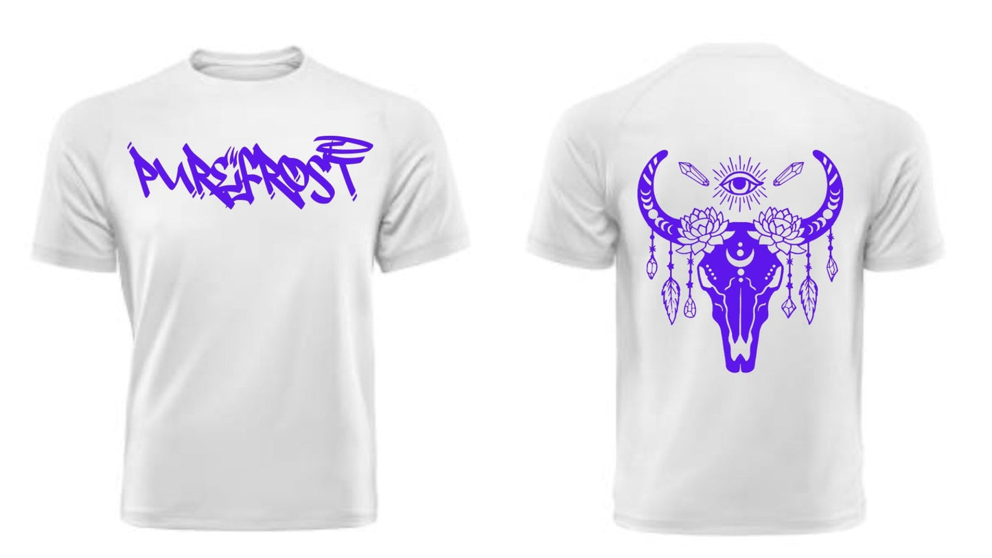 "GOAT PUREFROST" White Short Sleeve T-shirt